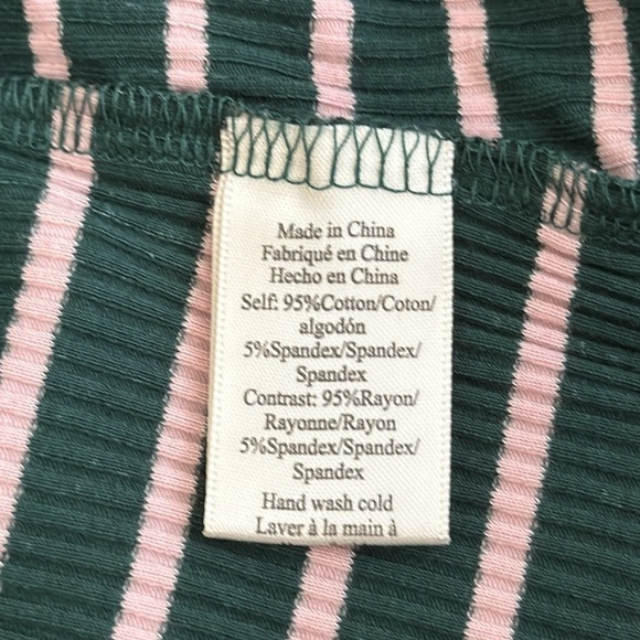 NWT Anthropologie Porridge Puff-Sleeve Tie-Front Top in Green, XXS - Picture 10 of 12